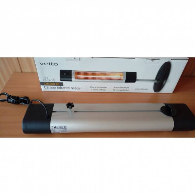 Напольный карбоновый инфракрасный обогреватель Veito CH1800 XE, black Напольный карбоновый инфракрасный обогреватель Veito CH1800 XE, black