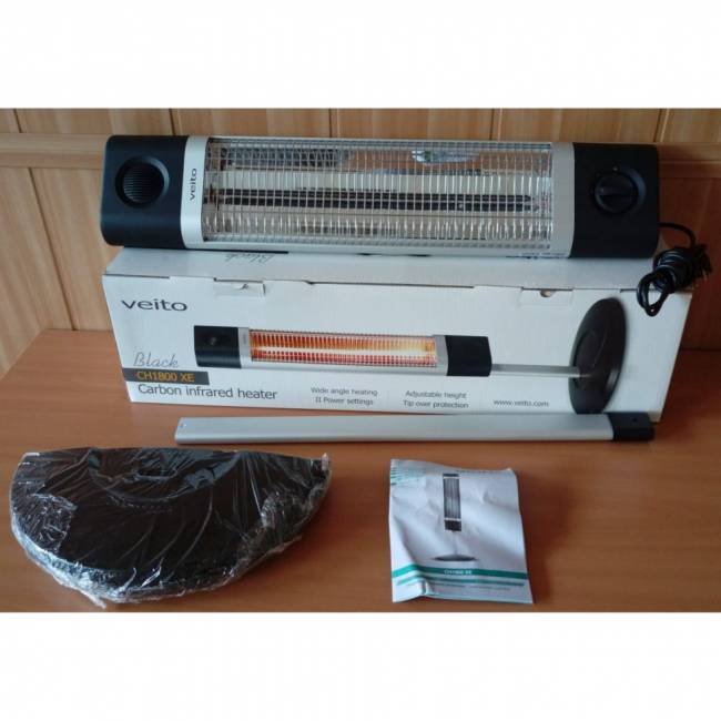 Напольный карбоновый инфракрасный обогреватель Veito CH1800 XE, black Напольный карбоновый инфракрасный обогреватель Veito CH1800 XE, black