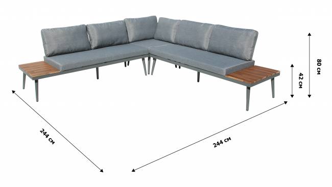 Набор мебели Лаин, серый Набор мебели Лаин, серый