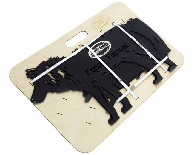 Мангал разборный "Волк", стандарт, ST3, 2мм Мангал разборный "Волк", стандарт, ST3, 2мм