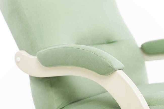 Кресло-качалка Leset Дэми Слоновая кость V14 бирюзовый