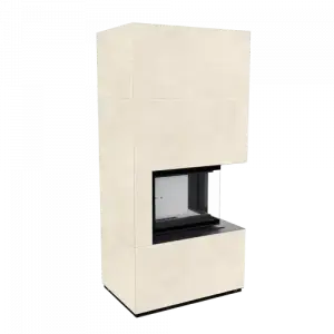 Каминокомплект Kratki PRO FLOKI FOKOS SALE угловое стекло справа