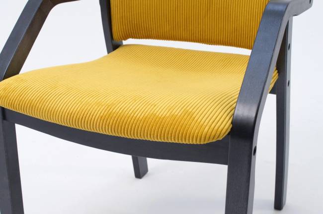 Стул-кресло Джуно 2.0 чёрный/жёлтый